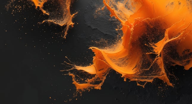 abstract textured background featuring bold orange and deep black color contrast. photo