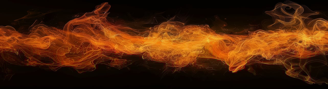 Vibrant flames swirl against a black background, their heat evoking energy and passion in a mesmerizing display photo