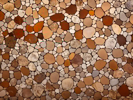 A stone wall with many different colors photo