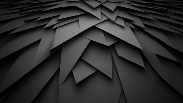 Detailed black paper layers creating a textured surface photo