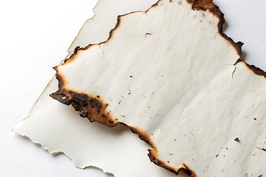 Burnt Paper Edges Texture for Business Document and Design Use photo