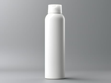 Stylish deodorant bottle mockup for branding and packaging design photo