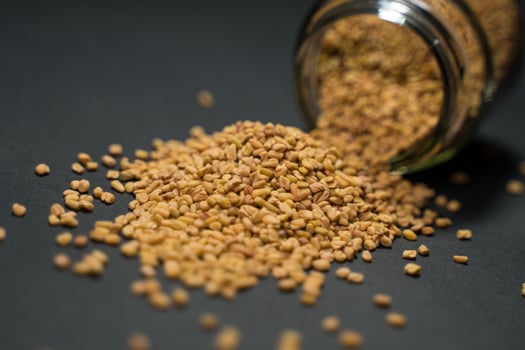 Fenugreek is a beneficial food for health or sugar or diabetes photo