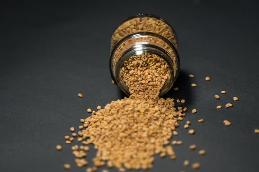 Fenugreek is a beneficial food for health or sugar or diabetes. photo