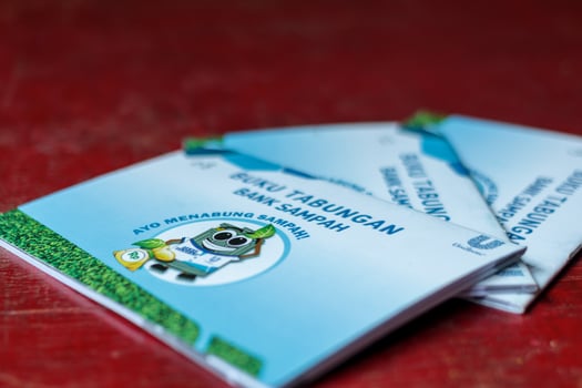 Bank Sampah Savings Book for Waste Management and Recycling, Bandung - Indonesia, 15 February 2025 photo