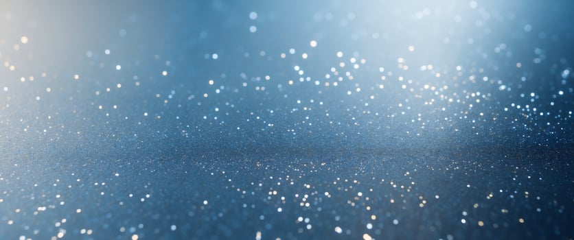 Blue and white lights on a dark background photo