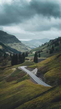 Landscape with road photo
