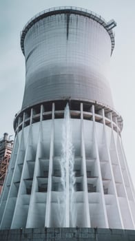 Cooling water tower in industry plant photo
