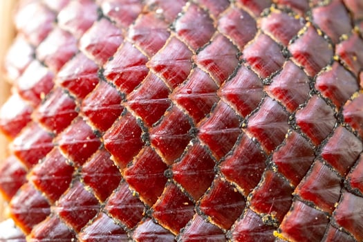 Texture of the skin of ripe buriti fruit 7 photo