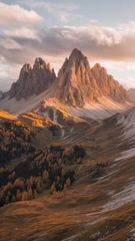 The dolomites in autumn photo