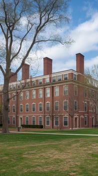 A large building with many windows photo