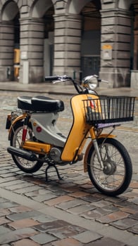 A yellow motorbike photo