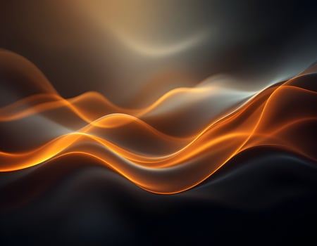 Abstract Flowing Golden Waves Background with Dark Undertones photo