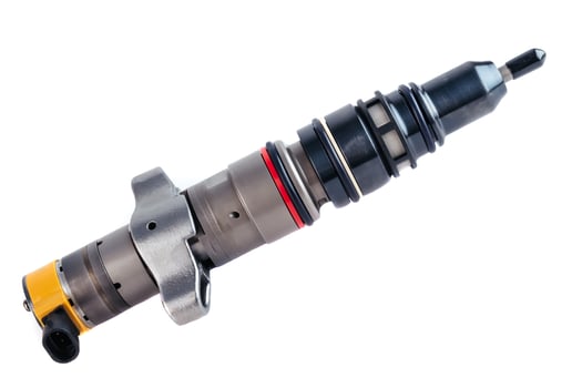 fuel injector on a white background photo