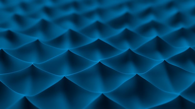 Abstract blue wave pattern showcasing smooth curves and peaks, perfect for backgrounds and textures photo