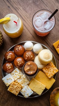 A table with a bunch of food on it photo