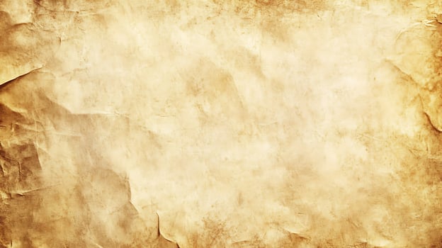 Aged paper texture with brown and beige shades Crumpled and stained surface gives vintage look perfect for backgrounds and designs photo
