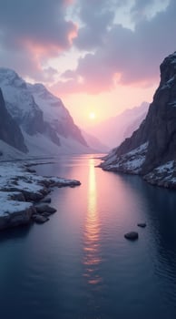 Stunning Mountain Reflection on Lake Phone Wallpaper for a Peaceful Home Screen photo