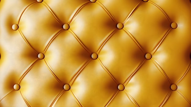 Gold Tufted Upholstery Detail photo