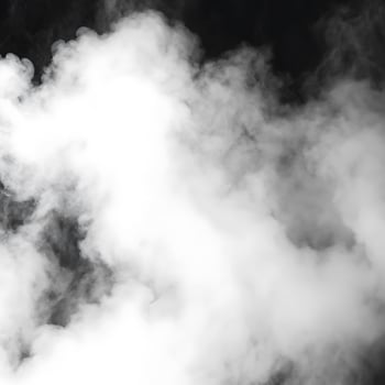 Abstract of white smoke billowing against a dark background a hazy atmospheric effect perfect for design and backgrounds photo