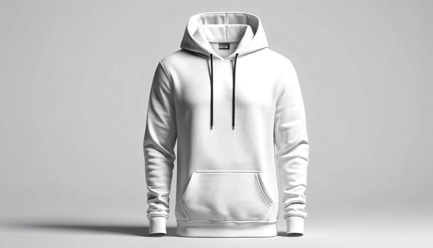 Blank White Hoodie Mockup Perfect for Design Presentation or Branding Mock up template for design print photo