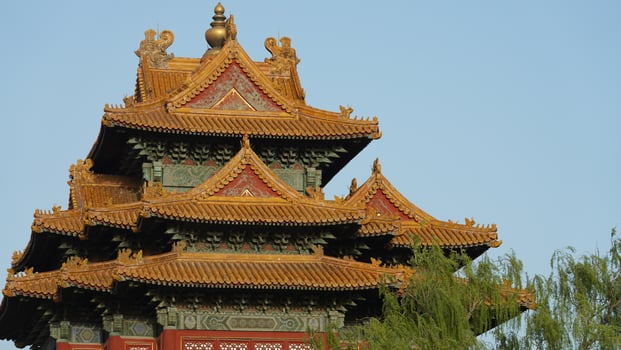 The Forbidden city in spring photo