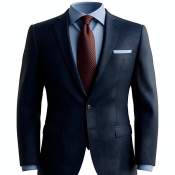 Impeccable navy business suit showcasing professional elegance and style photo