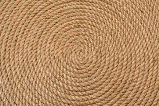 Background of twisted hemp rope photo
