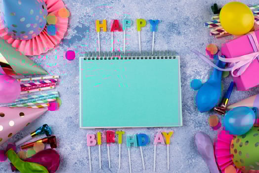 Happy birthday party celebrating background photo