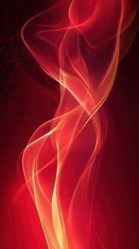 Swirling red smoke creating an abstract figure in a captivating dance of light and shadow photo