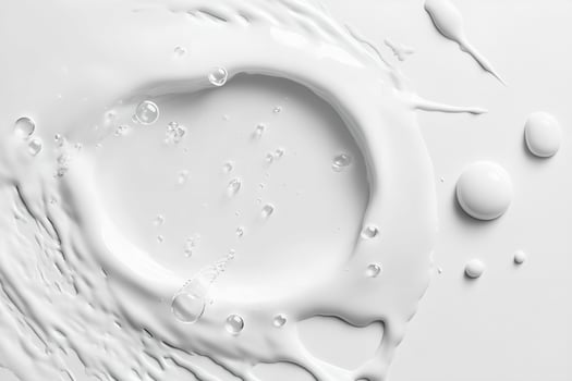White Liquid with Bubbles and Ripples photo