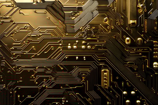 Gold-Plated Circuit Board Detail photo