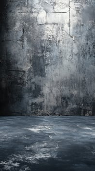 Wall and floor textures in a dimly lit industrial space create a stark, moody atmosphere for photography and artistic projects photo