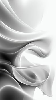 Dynamic patterns of flowing light and shadow created with abstract curves in black and white tones photo