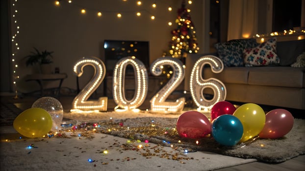 Festive New Years Eve 2026 Home Celebration 2026 photo