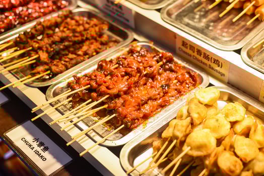 Chuka Idako in Jalan Alor street food in Kuala Lumpur photo