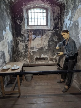 A meal time at Cork City Gaol, Cork, County Cork, Ireland on 23-09-2023 photo