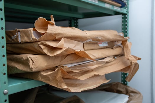 Archive Storage Warehouse Document and Records Organization. High quality photo