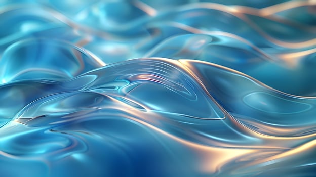Abstract Blue and Orange 3D Background photo