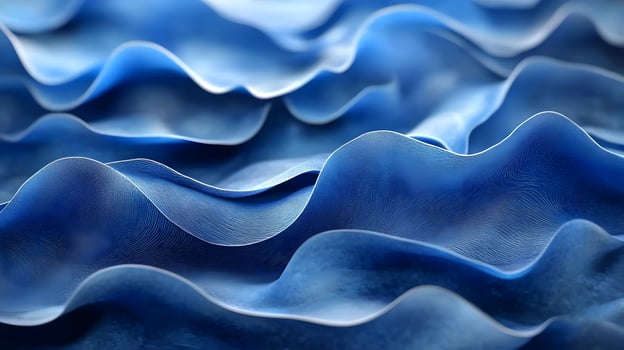 A close up of a blue wave pattern photo