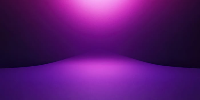 Colorful purple lighting creates a vibrant atmosphere in a studio space for artistic expression and creative activities photo