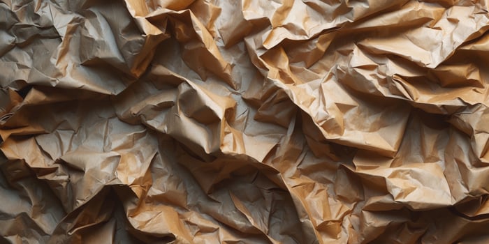 Crumpled paper background with crumpled texture photo