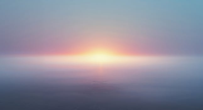 Atmospheric Landscape with Glowing Horizon and Soft Light photo