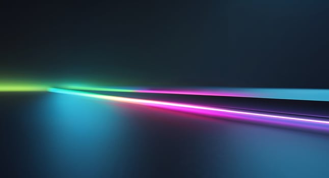 Futuristic Glowing Neon Light on Dark Surface with Smooth Texture photo