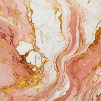 Luxury Alcohol Ink Pink Marble. Light Gold Glitter. Pink Emerald Marble Watercolor. Foil Gradient Background photo