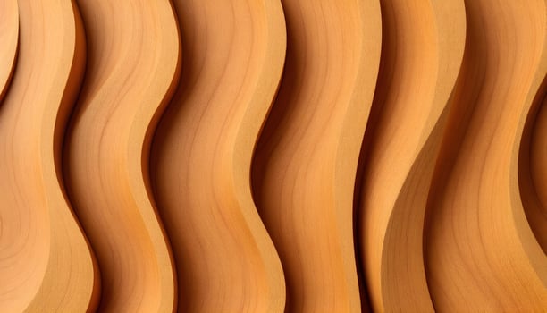 A 3d rendering of a wooden wall with wavy lines photo