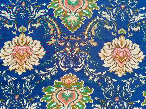 Floral Pattern Fabric Texture Background photo