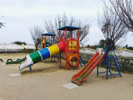 3 Swings in the park - outdoor swings photo