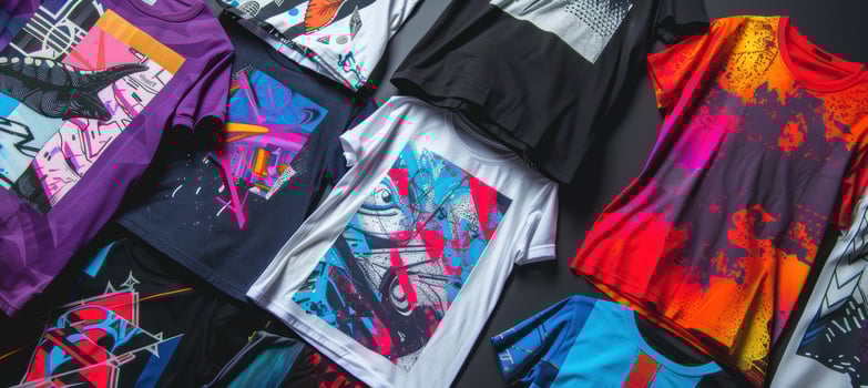 Vibrant Streetwear Branding with Bold Graffiti-Inspired Graphics for Urban Apparel Design photo