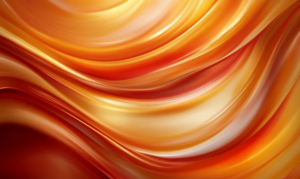 Abstract orange and yellow flowing waves background. photo